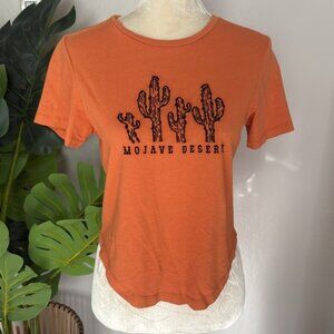 Francesas Mojave desert embroidered short sleeve top